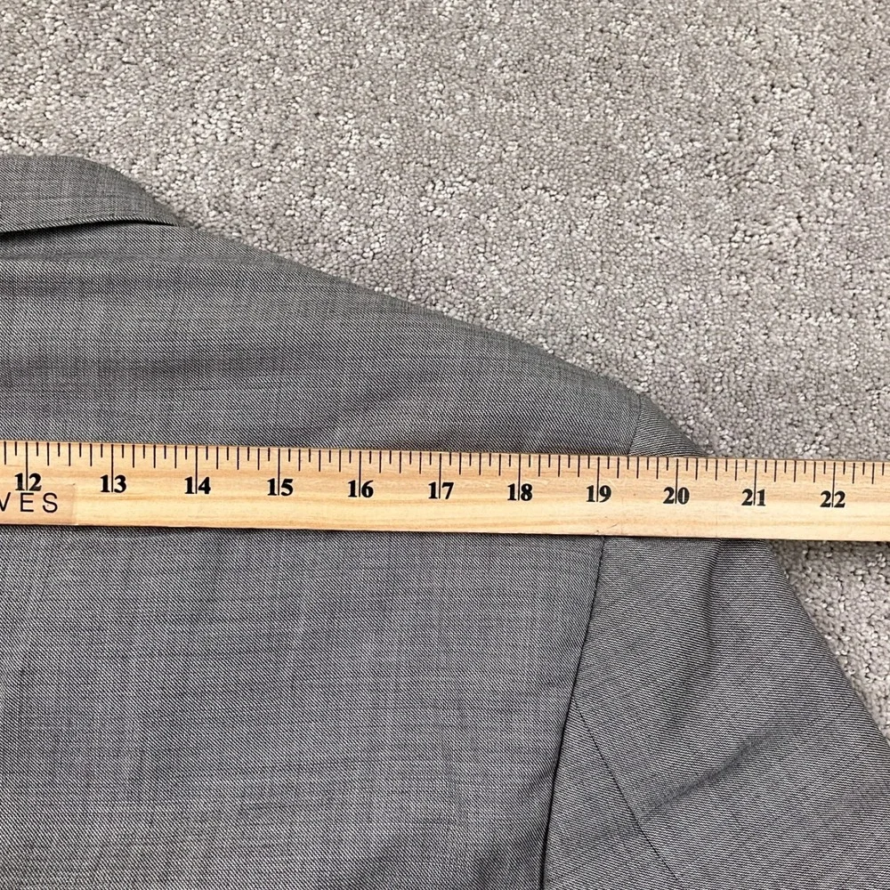 Urbis Blazer‎ Men 44R Light Gray Double Breasted Vitale Barberis Canonico Italy